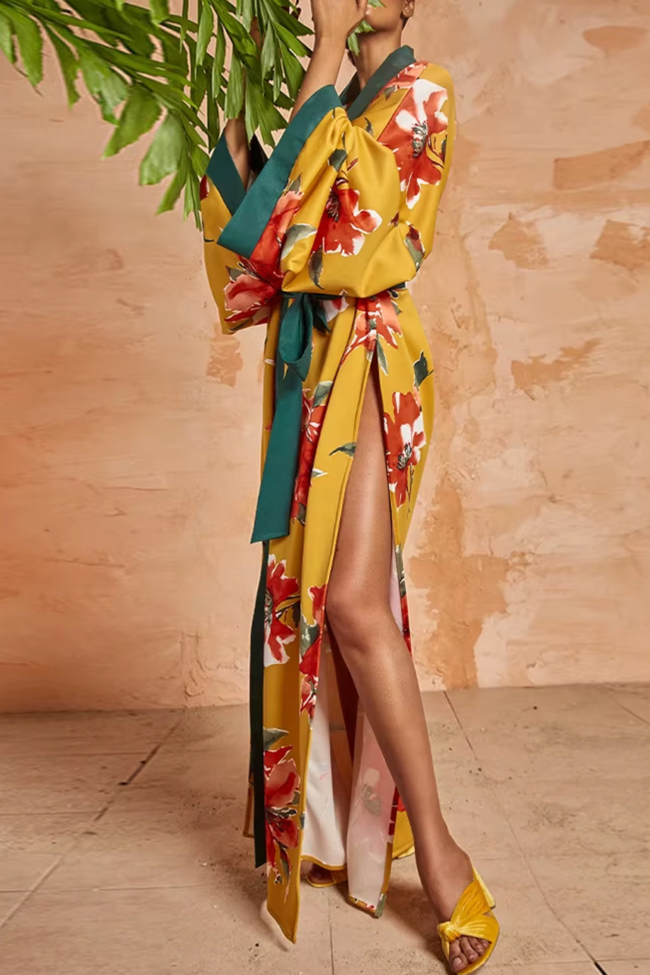 Soleil Botanique Εμπριμέ Κιμονό | Γυναικεία Ρούχα - Beachwear - Loungewear | Soleil Botanique Multicolor Print Kimono