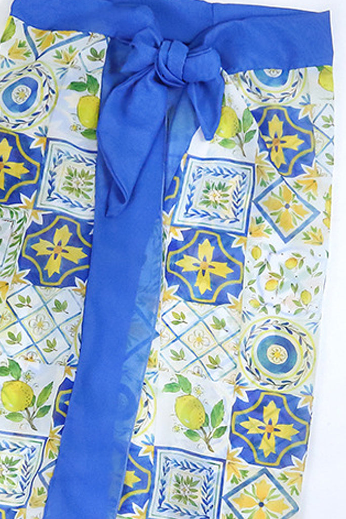 Pean Εμπριμέ Ολόσωμο Μαγιό με Παρεό | Γυναικεία Μαγιό Παρεό - Ολόσωμα - Swimwear | Pean Printed One Piece Swimsuit with Pareo Set