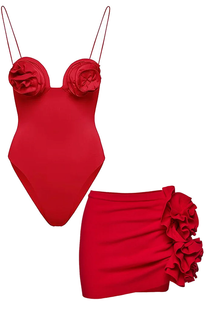 Sunset Splash Ολόσωμο Μαγιό και Παρεό | Γυναικεία Μαγιό Παρεό - Ολόσωμα - Swimwear | Sunset Splash One Piece Swimsuit with Pareo