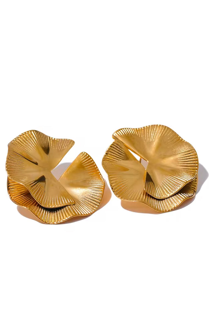 Iris Χρυσά Σκουλαρίκια | Σκουλαρίκια Earrings| Iris Gold Earrings