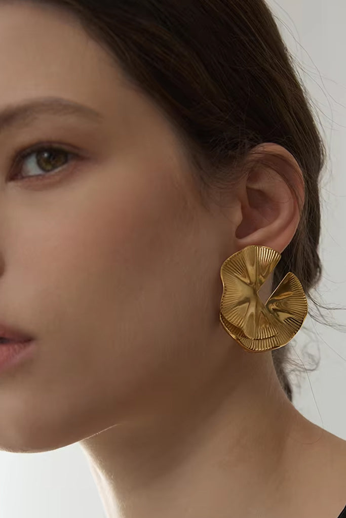 Iris Χρυσά Σκουλαρίκια | Σκουλαρίκια Earrings| Iris Gold Earrings