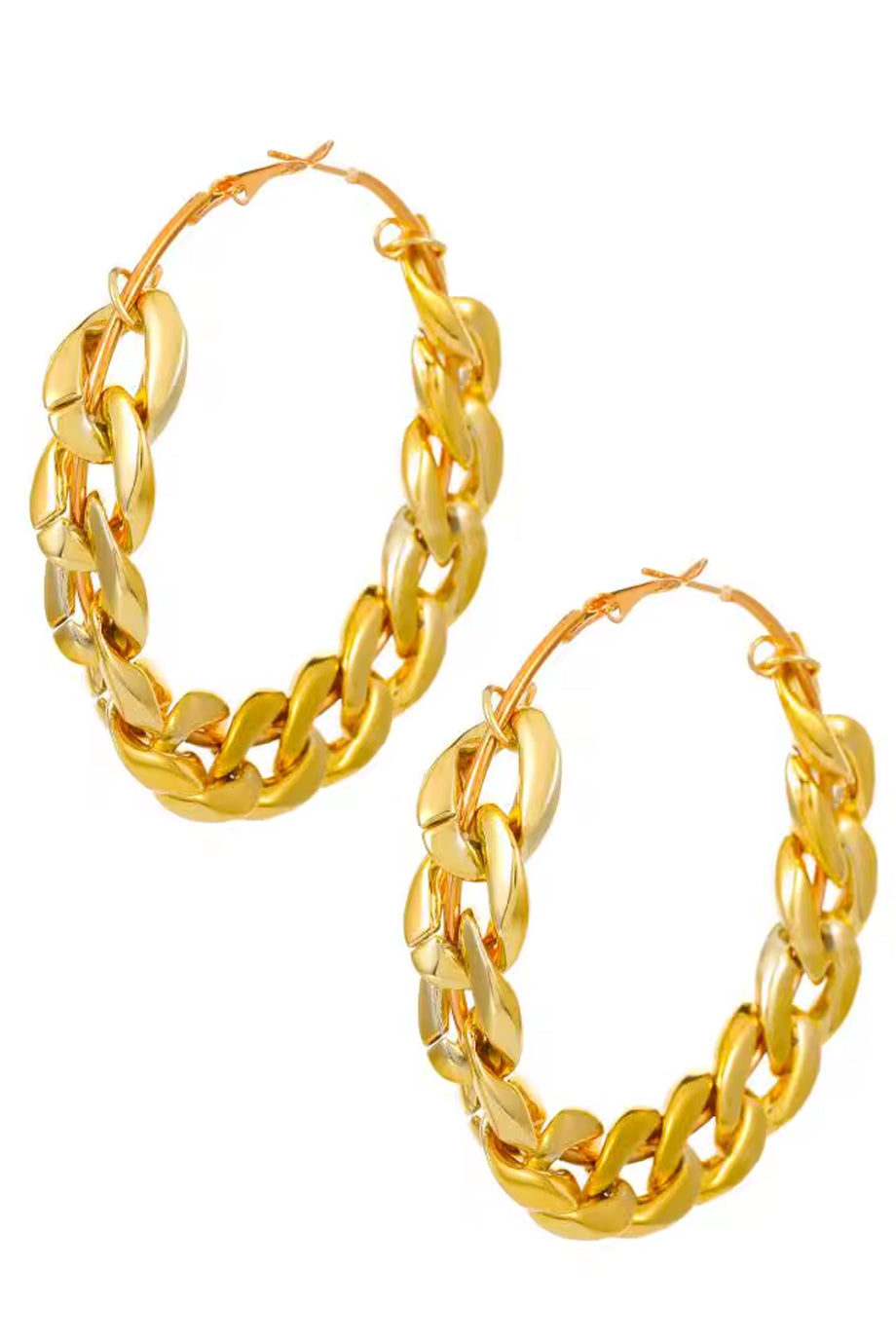 Golden Chains Σκουλαρίκια Κρίκοι | Κοσμήματα - Σκουλαρίκια Κρίκοι | Golden Chains Hoop Earrings