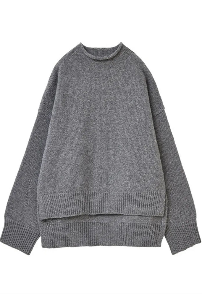 Nerilia Ασύμμετρο Πουλόβερ με Ανοίγματα | Γυναικεία Ρούχα - Πουλόβερ Πλεκτά | Nerilia Assymetrical Sweater