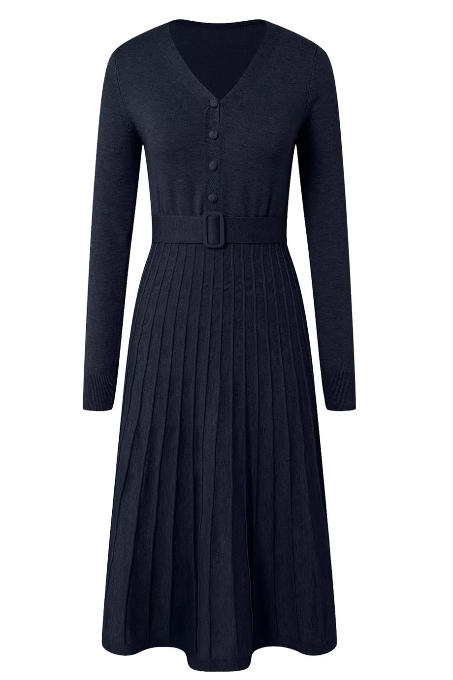 Ezio Πλεκτό Φόρεμα με Ζώνη