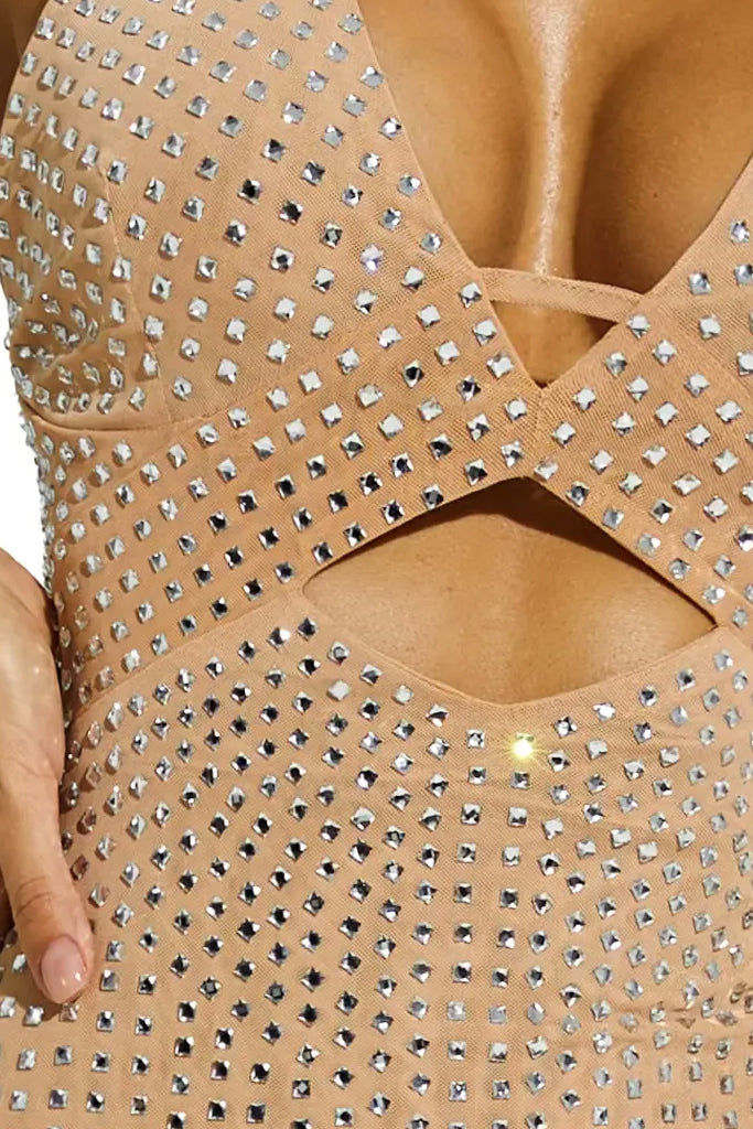 Enigma Βραδινό Φόρεμα με Στρας