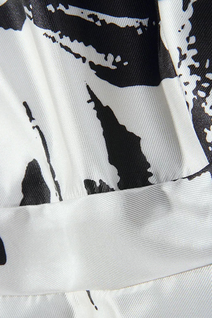 Anaya Ασπρόμαυρο Μίντι Φόρεμα | Γυναικεία Ρούχα - Φορέματα | Anaya Printed Midi Dress