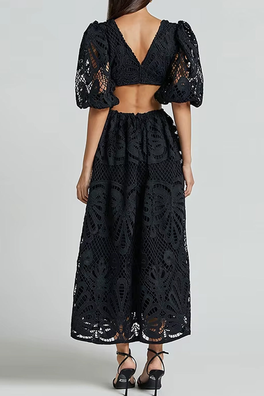 Islaita Φόρεμα με Δαντέλα και Ανοικτή Πλάτη | Φορέματα - Dresses | Islaita Lace Dress with Cutouts