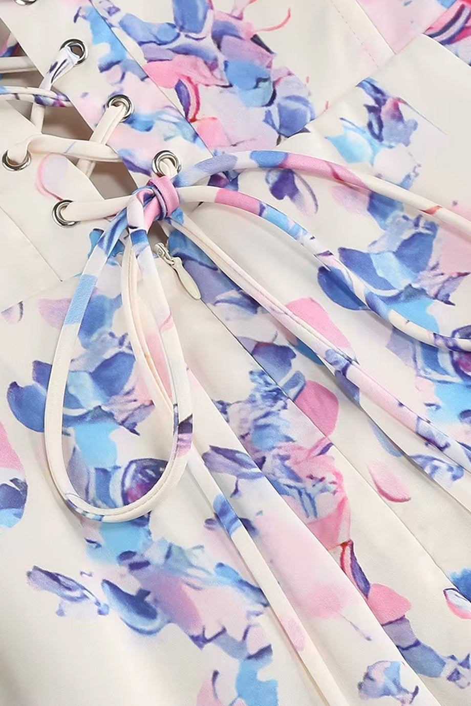 Aurora’s Touch Εμπριμέ Στραπλες Φόρεμα | Βραδινά Φορέματα - Evening Dresses | Aurora’s Touch Floral Strapless Flared Dress