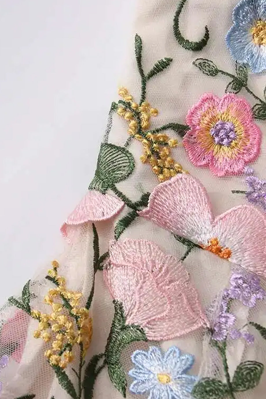 Bellevia Στράπλες Μάξι Φόρεμα με Φλοράλ Δαντέλα | Βραδινά Φορέματα - Evening Dresses | Bellevia Strapless Floral Lace Evening Dress