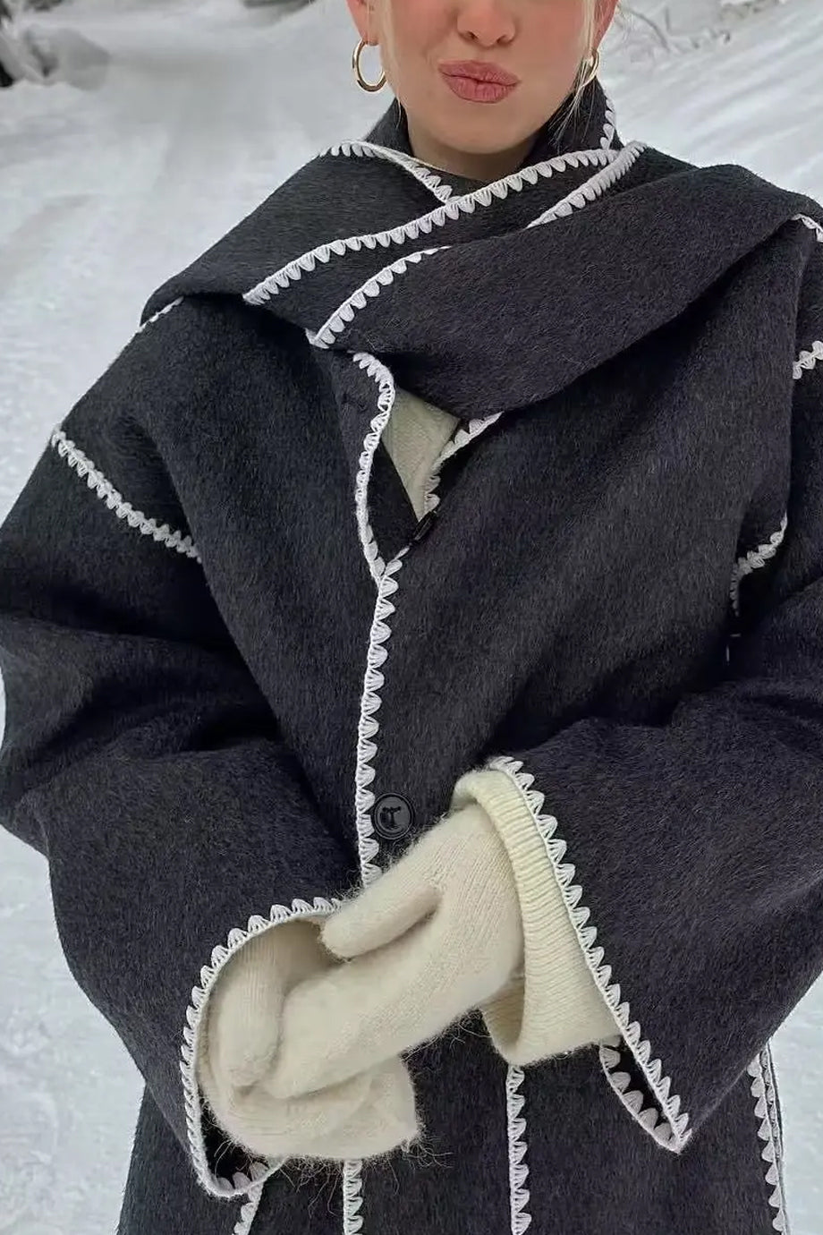 Clairmont Πανωφόρι με Κασκόλ | Πανωφόρια Cardigans | Clairmont Cardigan with Scarf