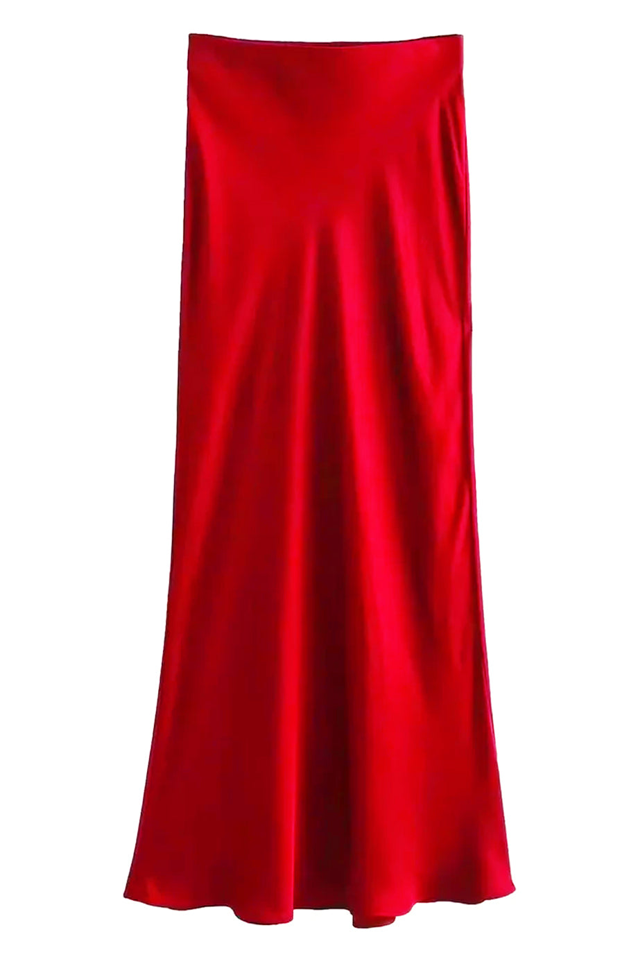 Albin Κόκκινη Σατέν Φούστα | Φούστες Skirts | Albin Red Satin Skirt