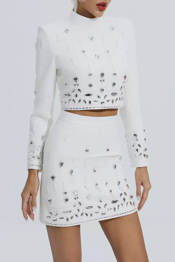 Calista Σετ με Τοπ, Φούστα και Κεντήματα