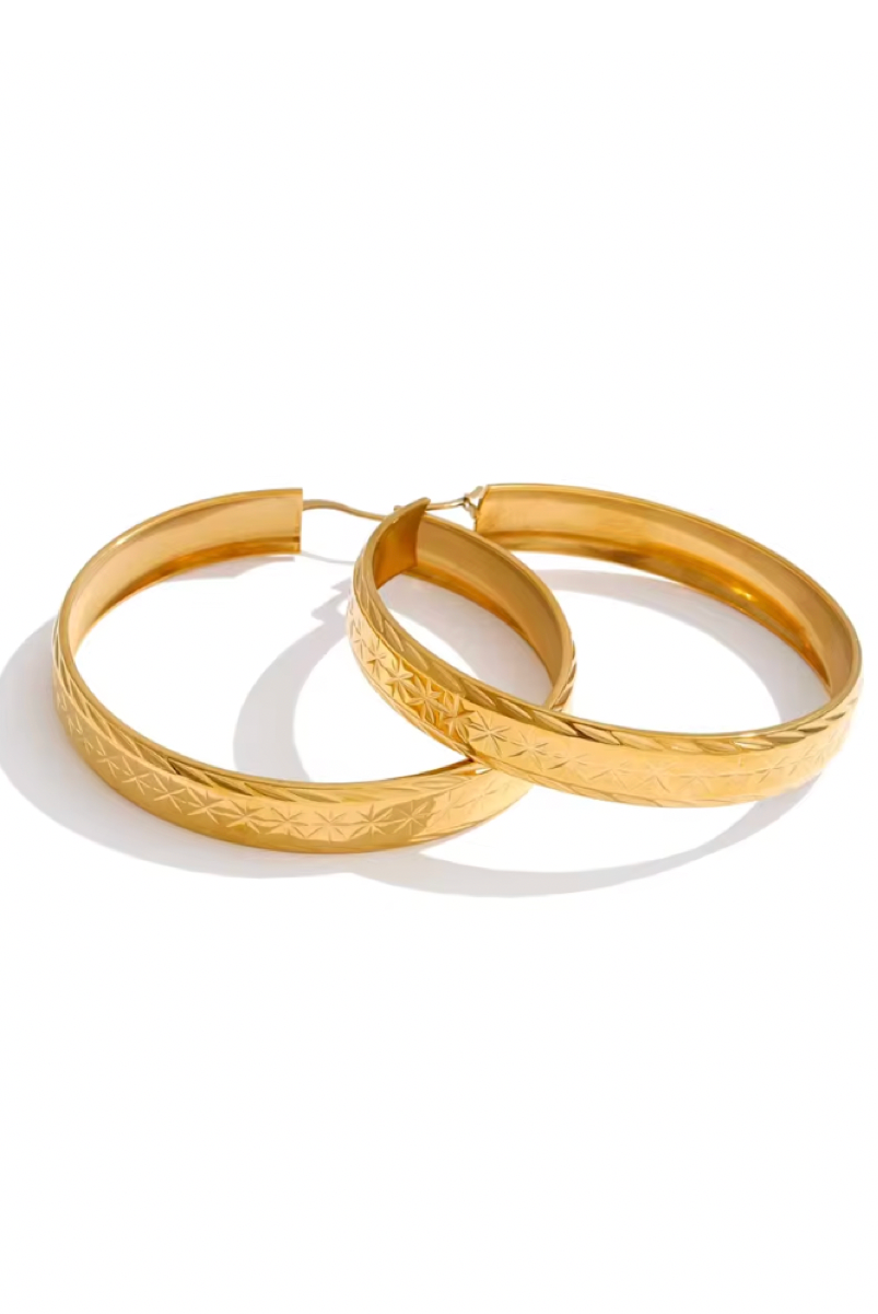 Lunara Χρυσά Σκουλαρίκια Κρίκοι | Σκουλαρίκια - Earrings | Lunara Gold Hoop Earrings