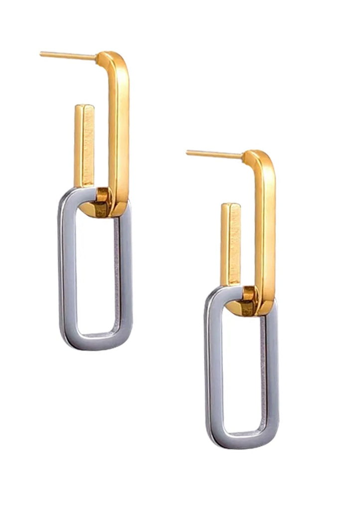 Kelia Σκουλαρίκια με Διπλό Κρίκο | Κοσμήματα - Σκουλαρίκια - Κρίκοι Kelia Gold Silver Double Hoop Earrings