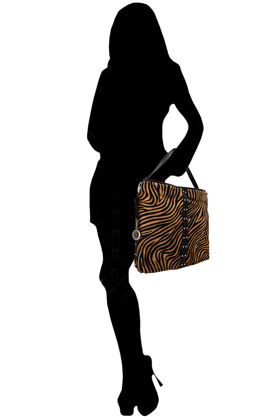 ZEBRINA Δερμάτινη Τσάντα Ώμου