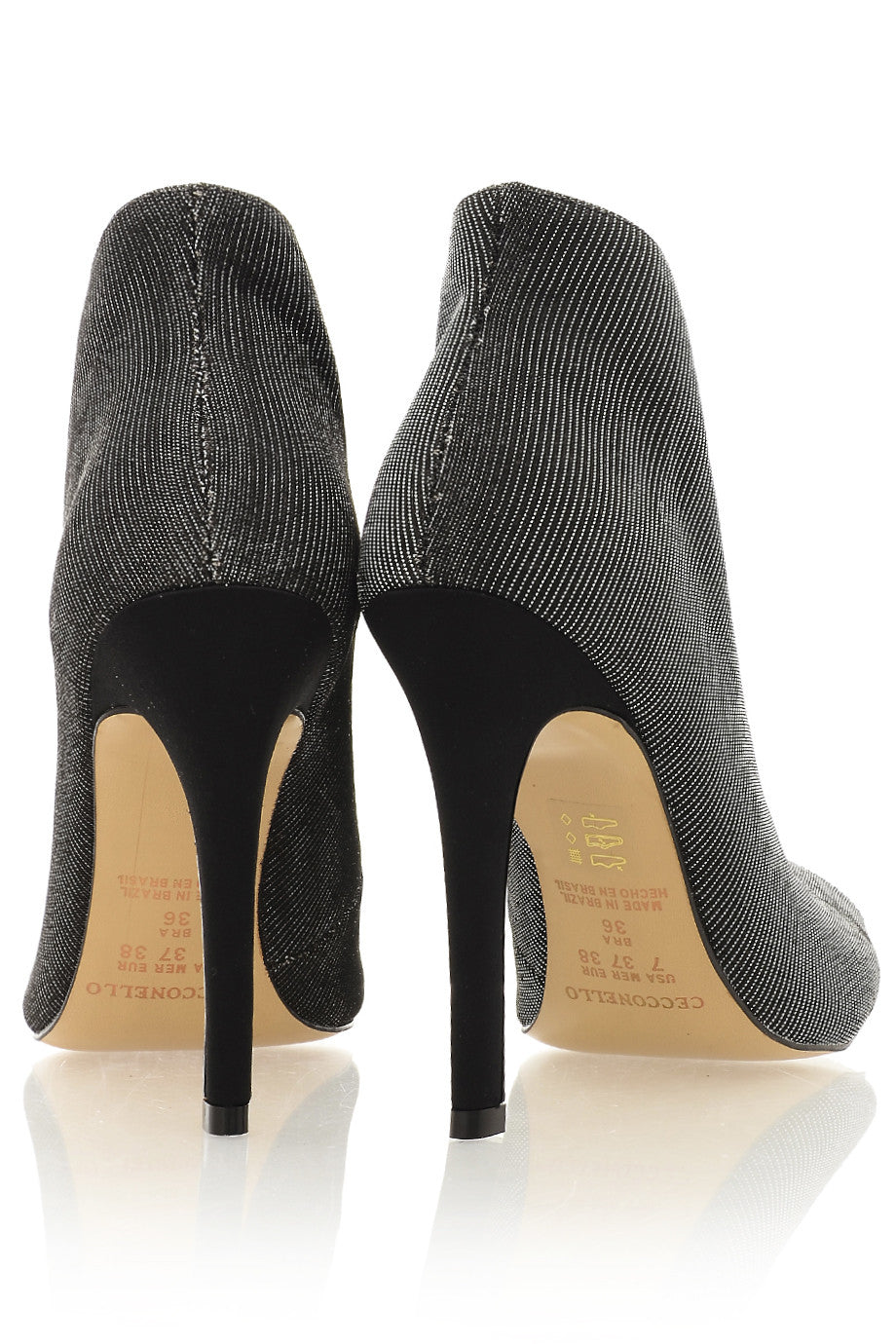 Ασημί Μεταλλιζέ Δερμάτινα Μποτάκια - Cecconello | Γυναικεία Παπούτσια