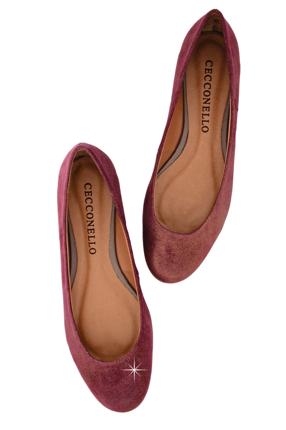 Δαμασκηνί Μεταλλιζέ Μπαλαρίνες - Cecconello | Γυναικεία Παπούτσια