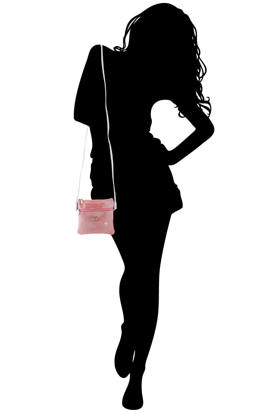 MINI MADELINE Μεταλλιζέ Ροζ Τσαντάκι