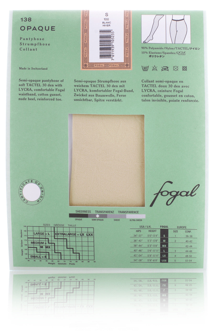 FOGAL 138 OPAQUE 305 Φούξια Καλσόν