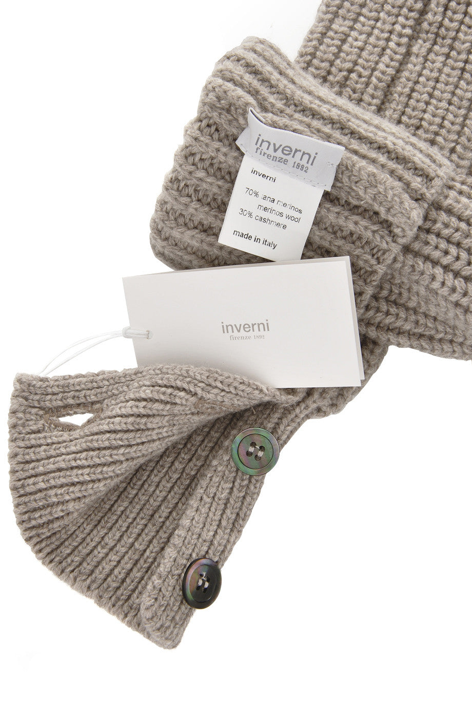 Μπεζ Μάλλινα Μανίκια - Inverni | Γυναικεία Γάντια