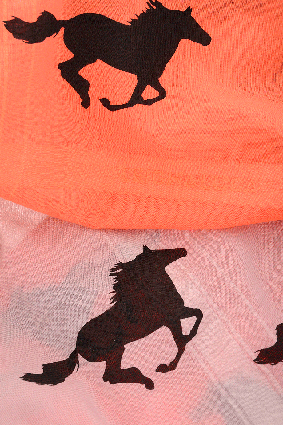 HORSES Πορτοκαλί Φουλάρι