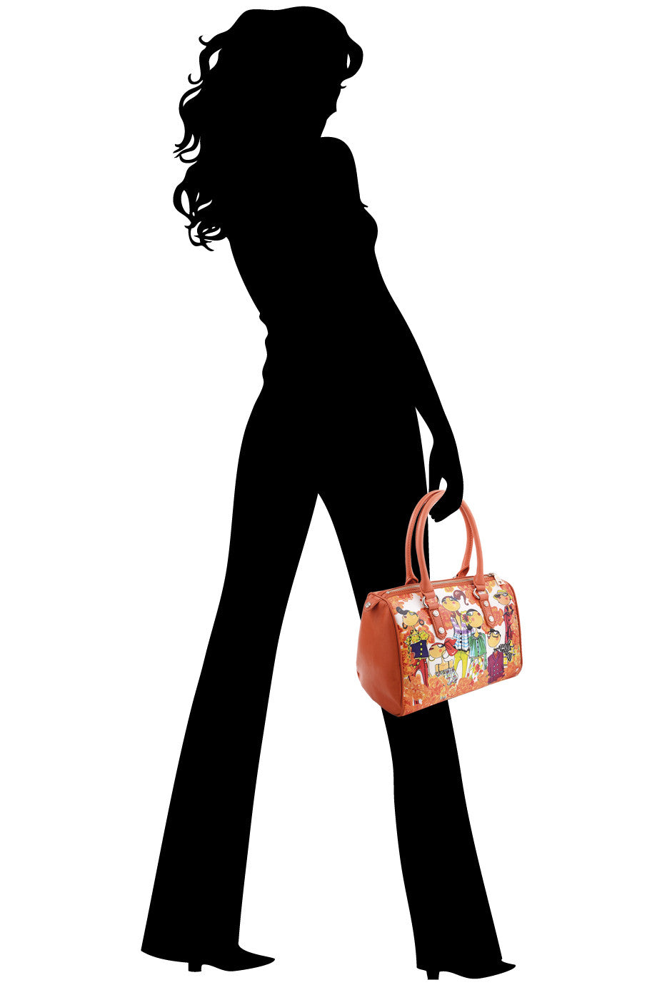 FASHION WORLD Πορτοκαλί Μπαουλέτο