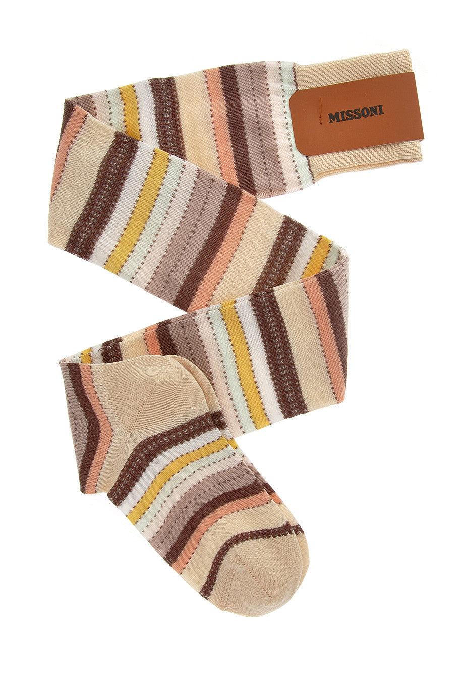 MISSONI STRIPES Μπεζ Ριγέ Κάλτσες