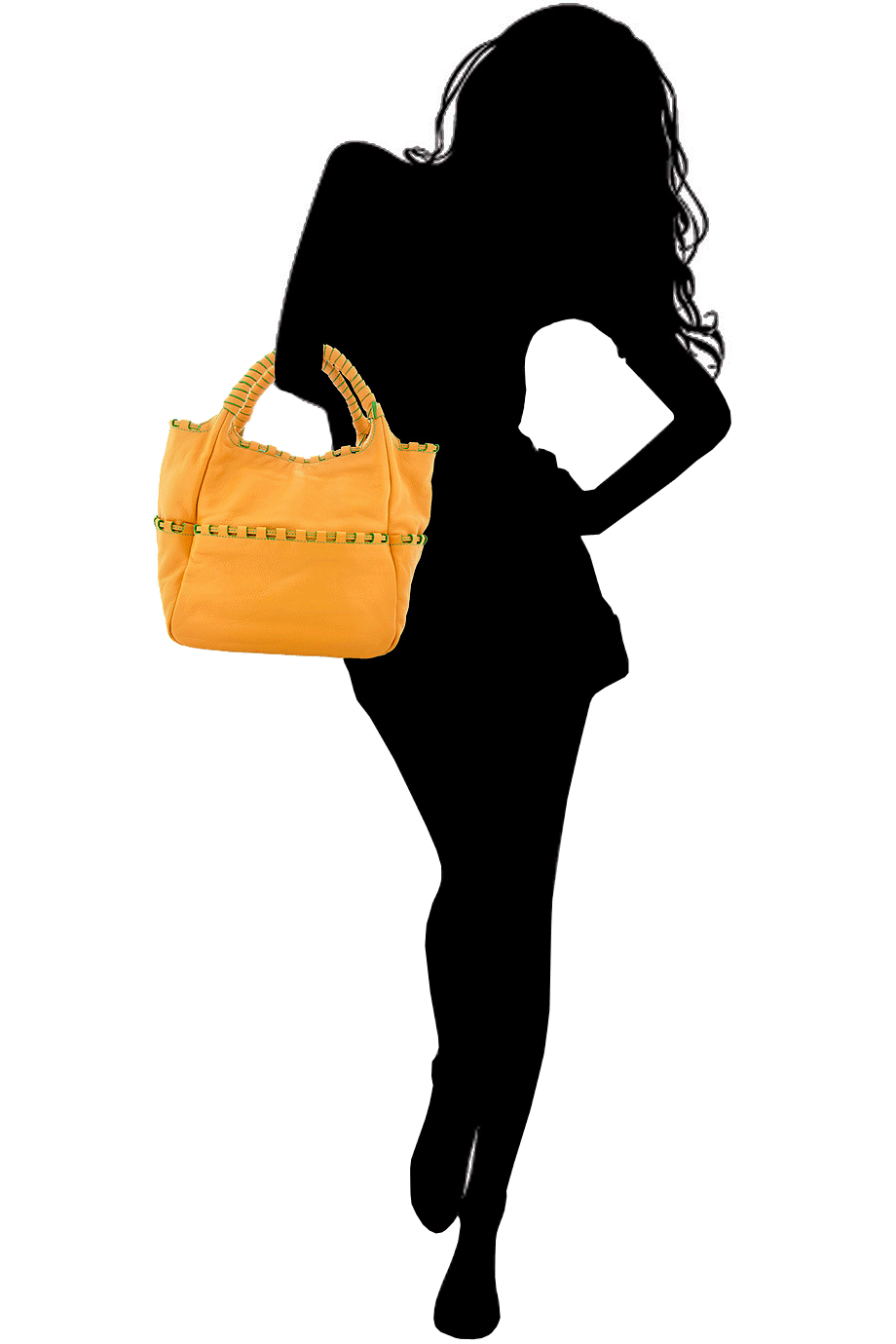 Alston Κίτρινη Δερμάτινη Τσάντα