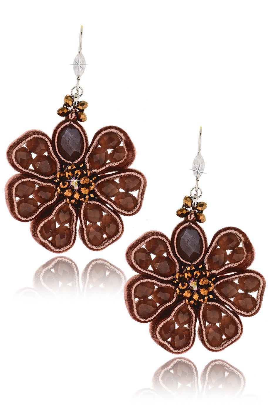 Καφέ Σκουλαρίκια - Vanity Her | Κοσμήματα