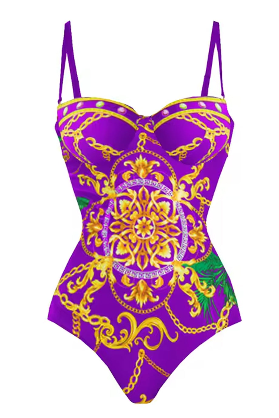 Costa Aurelia Μωβ Ολόσωμο Μαγιό και Παρεό Σετ | Μαγιό - Ολόσωμα - Swimwear One Piece | Costa Aurelia One Piece Purple Swimsuit and Pareo Set