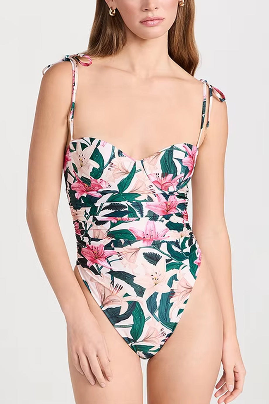 Calia Φλοράλ Ολόσωμο Μαγιό και Παρεό Σετ | Μαγιό - Ολόσωμα - Swimwear One Piece | Calia Floral One Piece Swimsuit and Pareo Set
