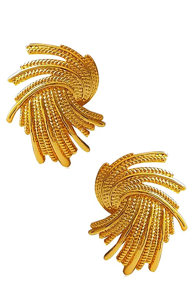 Amaya Χρυσά Σκουλαρίκια με Κλιπ