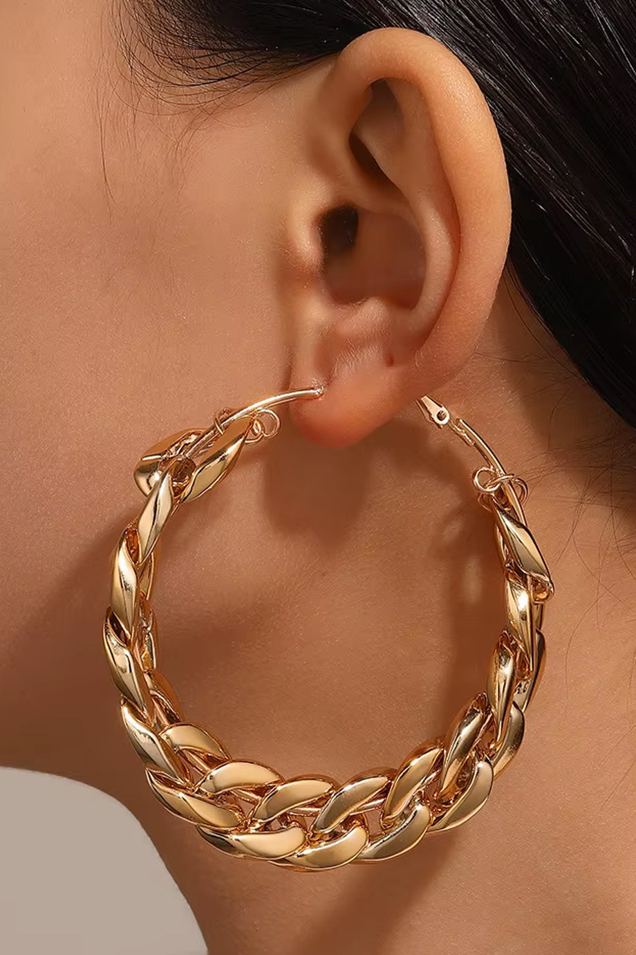 Golden Chains Σκουλαρίκια Κρίκοι | Κοσμήματα - Σκουλαρίκια Κρίκοι | Golden Chains Hoop Earrings