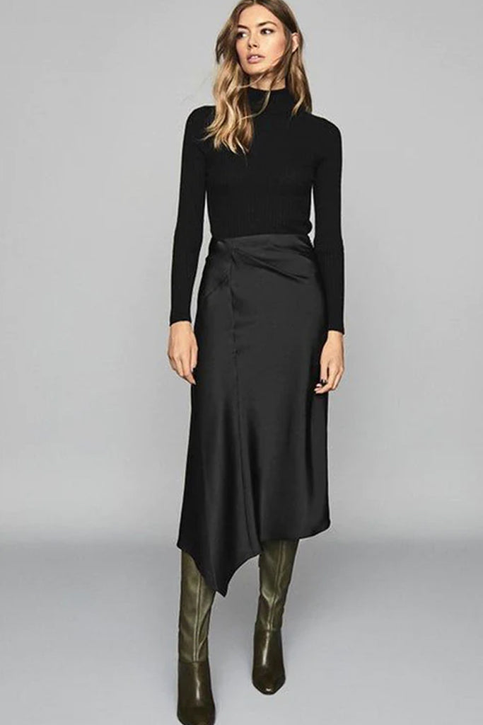 Genie Μαύρο Πουλόβερ με Ζιβάγκο | Πλεκτά Πουλόβερ - Sweaters | Genie Black Turtleneck Top