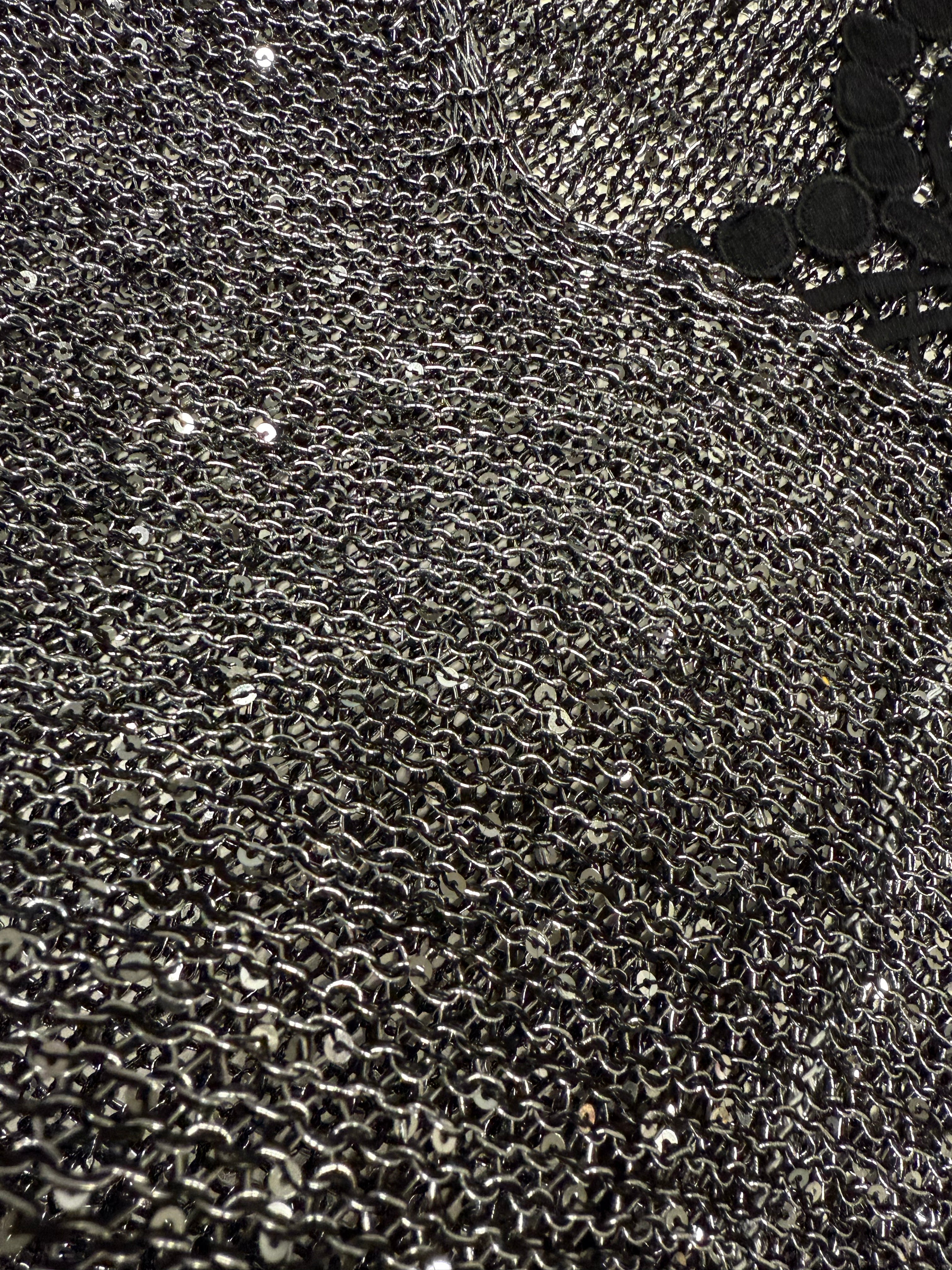 Ryna Γκρι Ασημί Αμάνικο Πλεκτό Τοπ