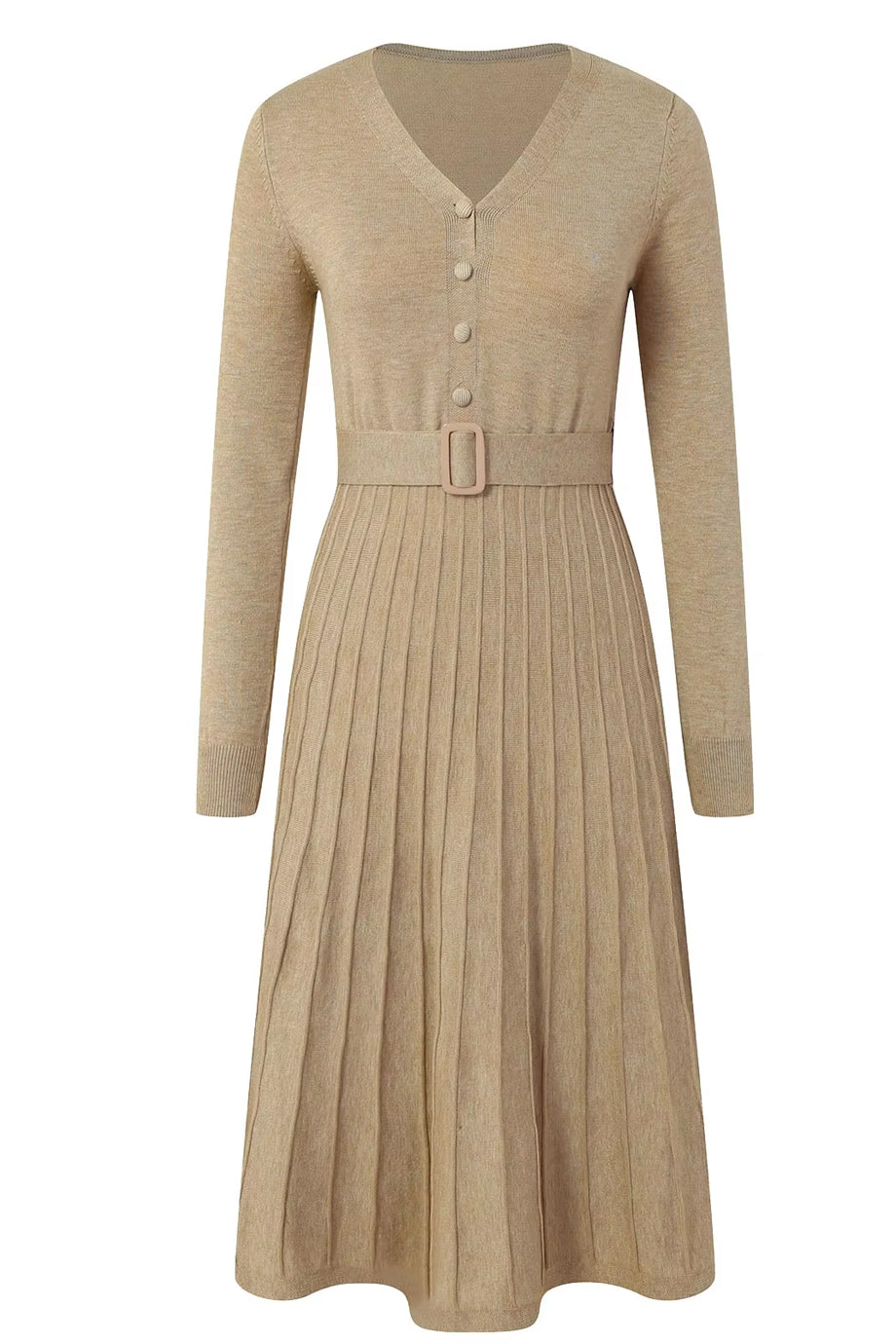 Ezio Πλεκτό Φόρεμα με Ζώνη