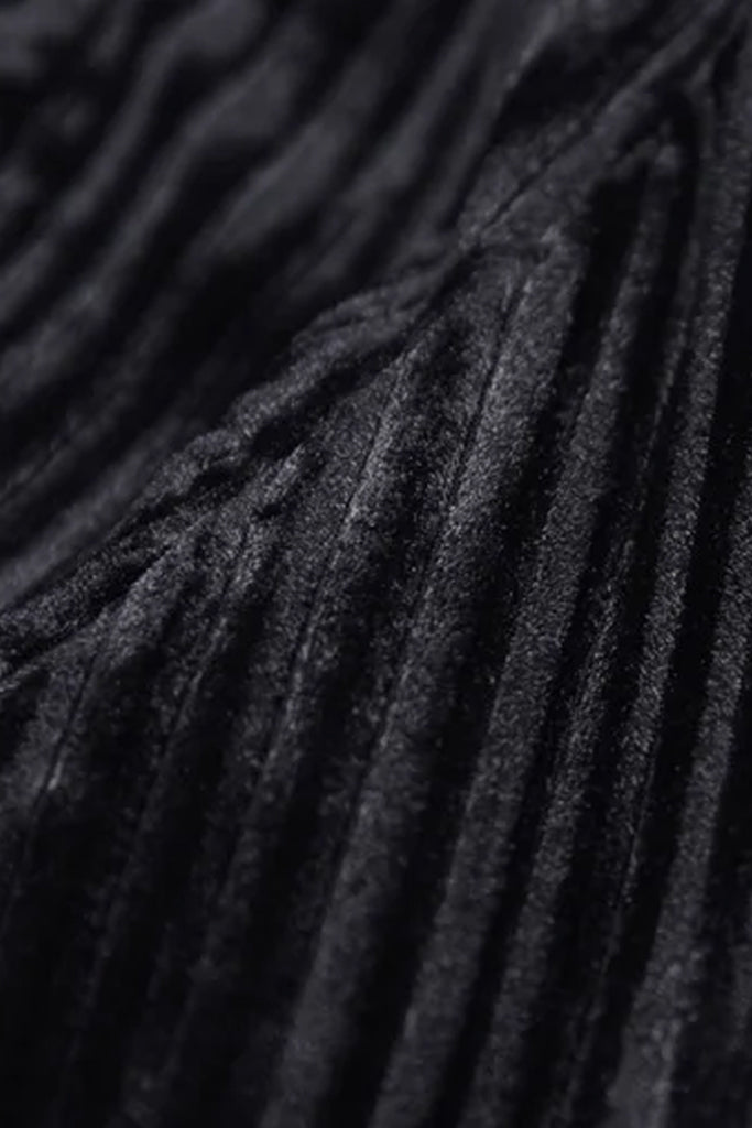 Sorrento Μαύρο Βελούδινο Φόρεμα