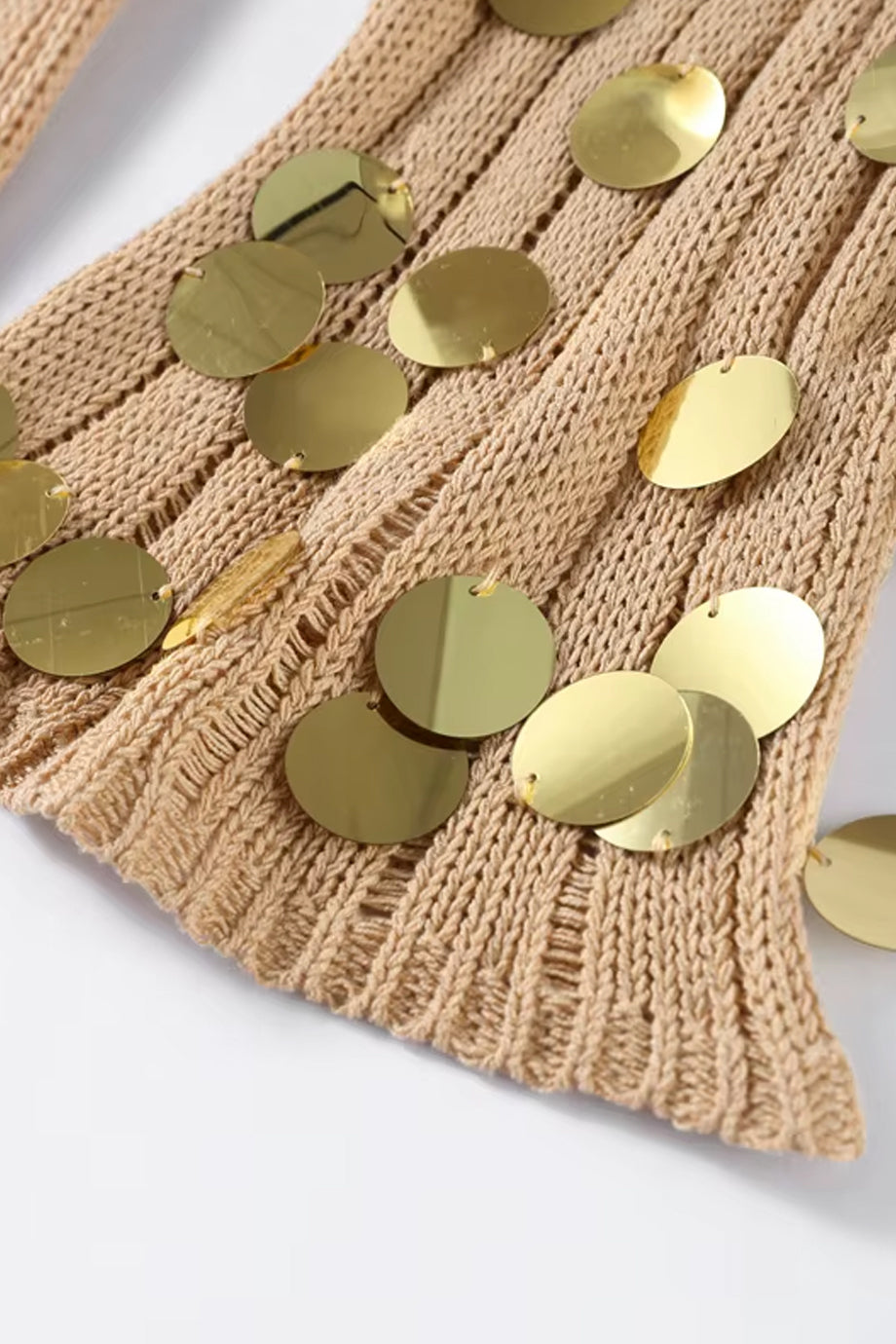 Golden Aura Πλεκτό Φόρεμα | Πλεκτά Φορέματα Παραλίας - Beachwear | Golden Aura Knit Long Beach Dress 