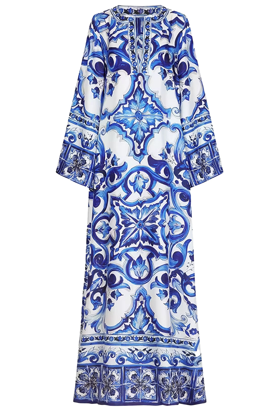 Blue Reef Εμπριμέ Φόρεμα Καφτάνι  | Γυναικεία Ρούχα - Beachwear - Loungewear | Blue Reef Maxi Printed Kaftan Dress