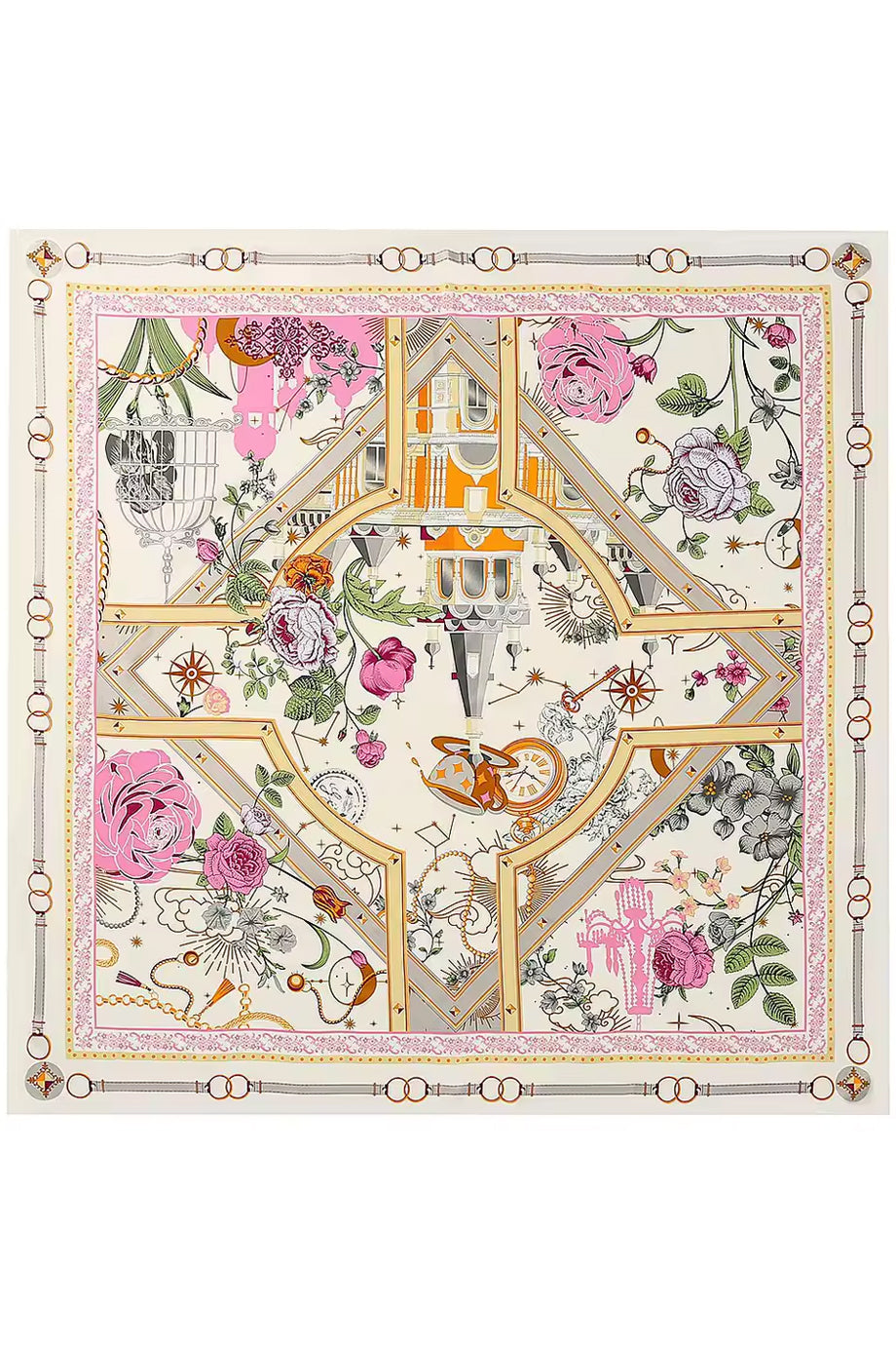 Chateau Botanique Μεταξωτό Φουλάρι | Φουλάρια Scarves | Chateau Botanique Multicolor Silk Scarf