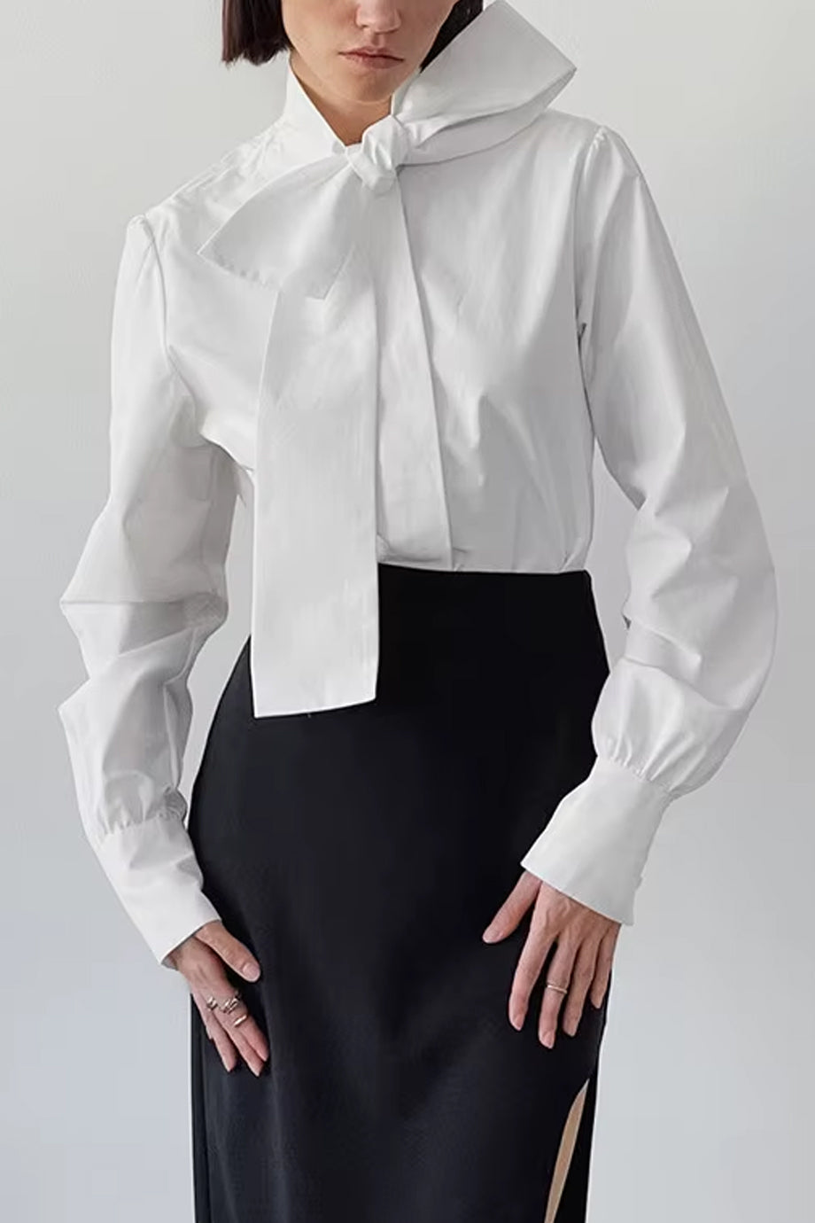 Marshall Λευκό Πουκάμισο με Φιόγκο