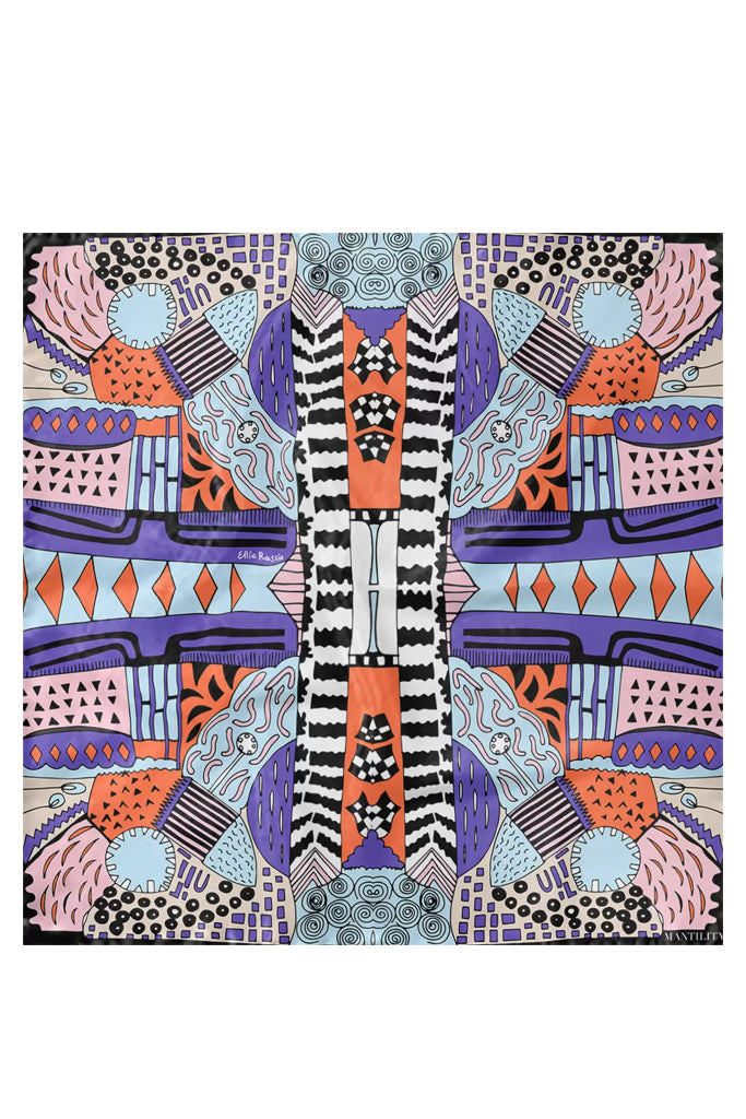 Blooming Μεταξωτό Φουλάρι - Σχεδιαστής Έλλη Ρασσιά