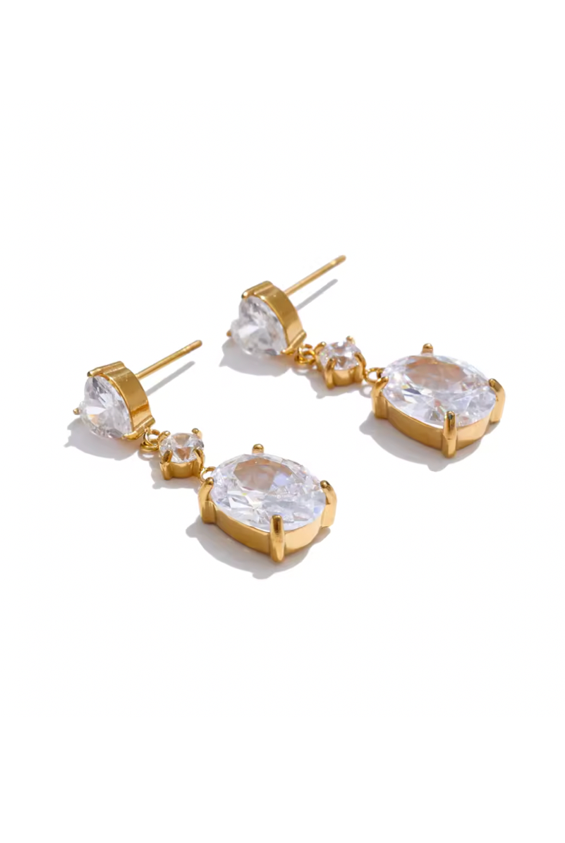 Eliane Σκουλαρίκια με Κρύσταλλα  | Σκουλαρίκια - Earrings | Eliane Crystal Earrings