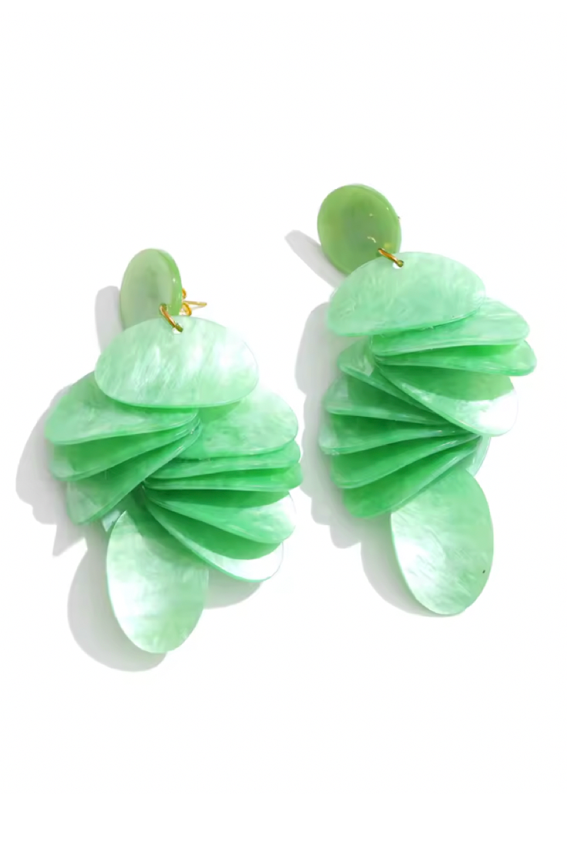Marielle Μακρυά Shell-Effect Σκουλαρίκια  | Σκουλαρίκια - Earrings | Marielle Long Shell-Effect Earrings