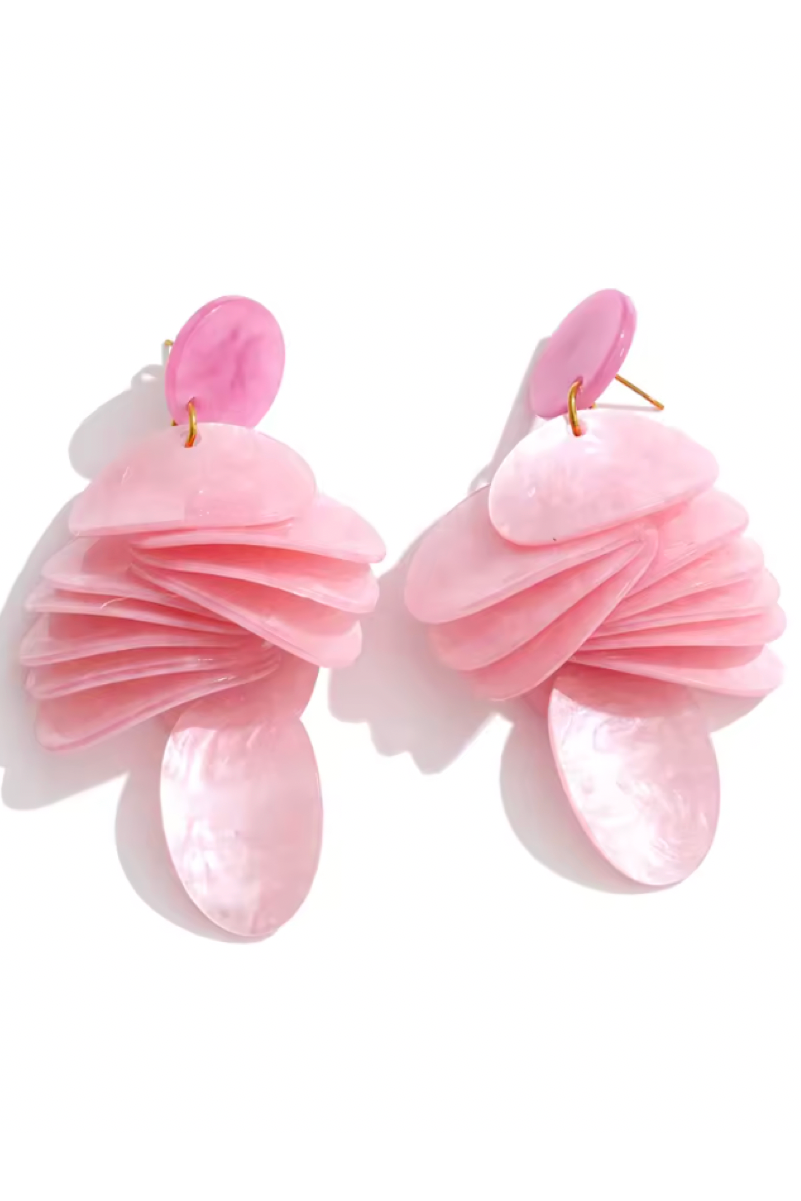 Marielle Μακρυά Shell-Effect Σκουλαρίκια  | Σκουλαρίκια - Earrings | Marielle Long Shell-Effect Earrings