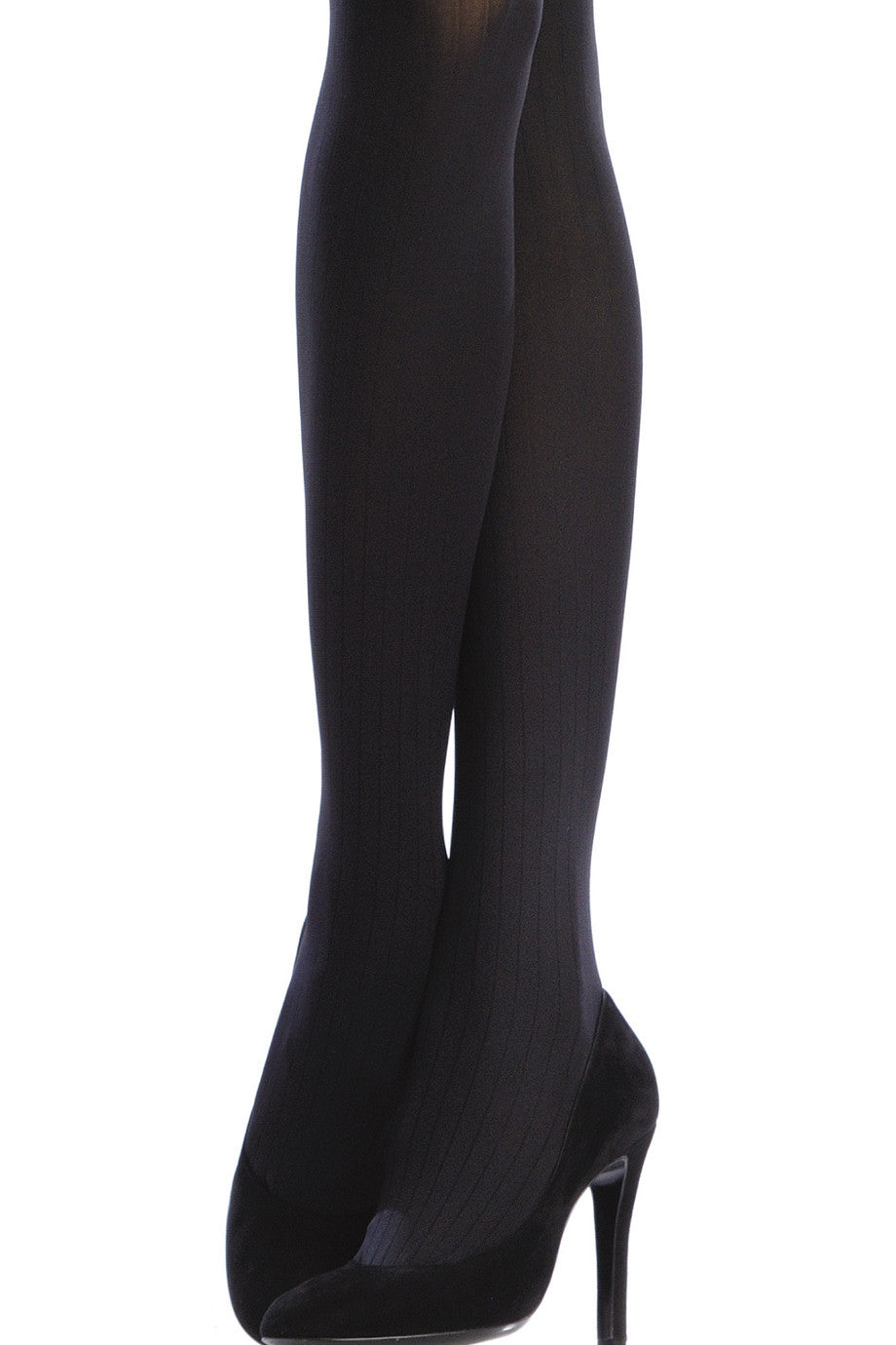 EMILIO CAVALLINI OPAQUE 3 Tights VERTICAL STRIPES 100D Brown Wood