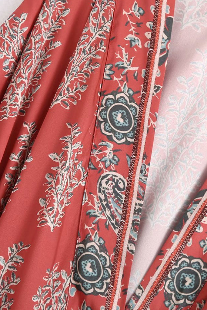 Jovian Kοραλλί Εμπριμέ Κιμονό | Γυναικεία Ρούχα - Beachwear - Loungewear 