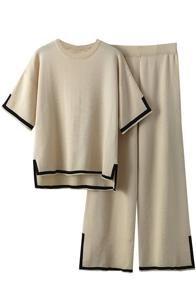 Kotery Πλεκτό Σετ Τοπ και Παντελόνι