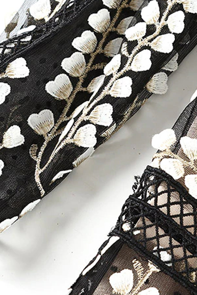 Valeriya Μαύρο Φόρεμα με Δαντέλα και Τούλι | Γυναικεία Ρούχα - Φορέματα 