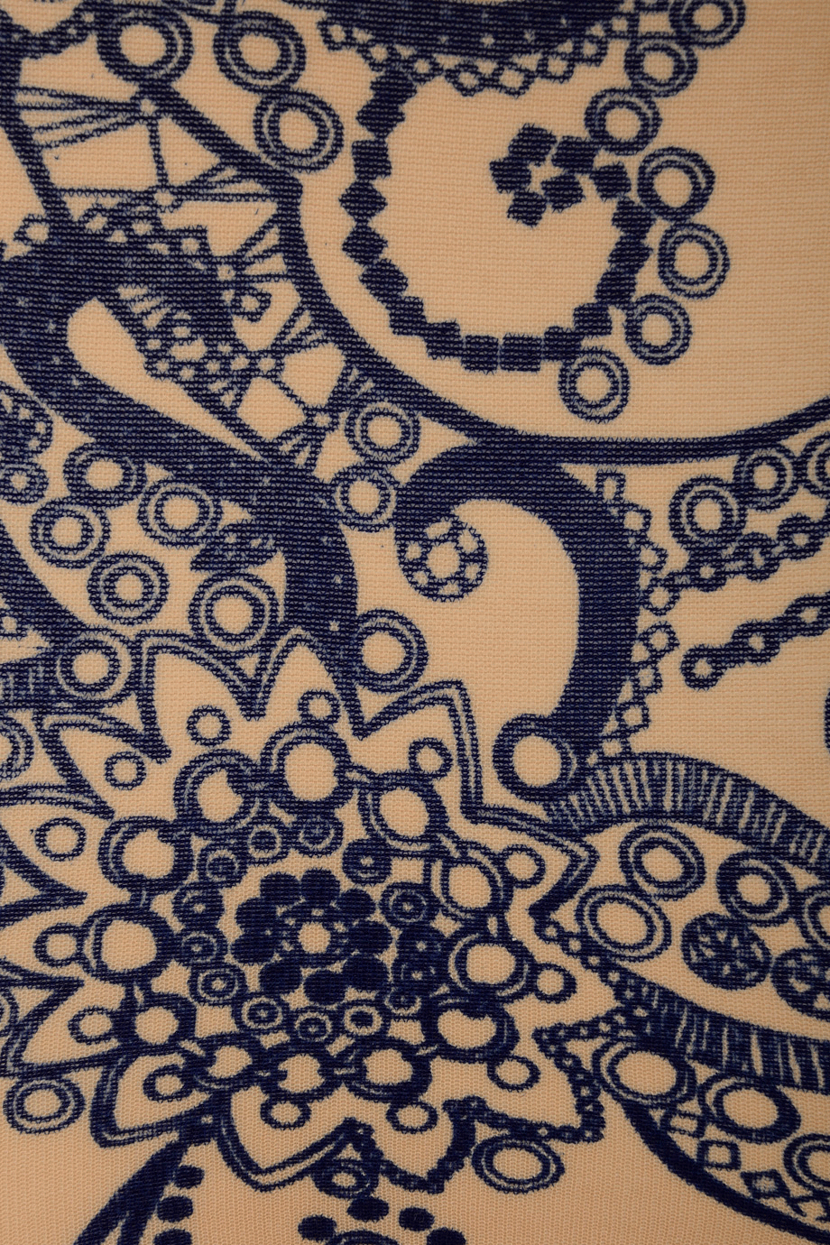 BEBAROQUE GABRIELLA Μπλε Μπεζ Καλσόν με Σχέδια